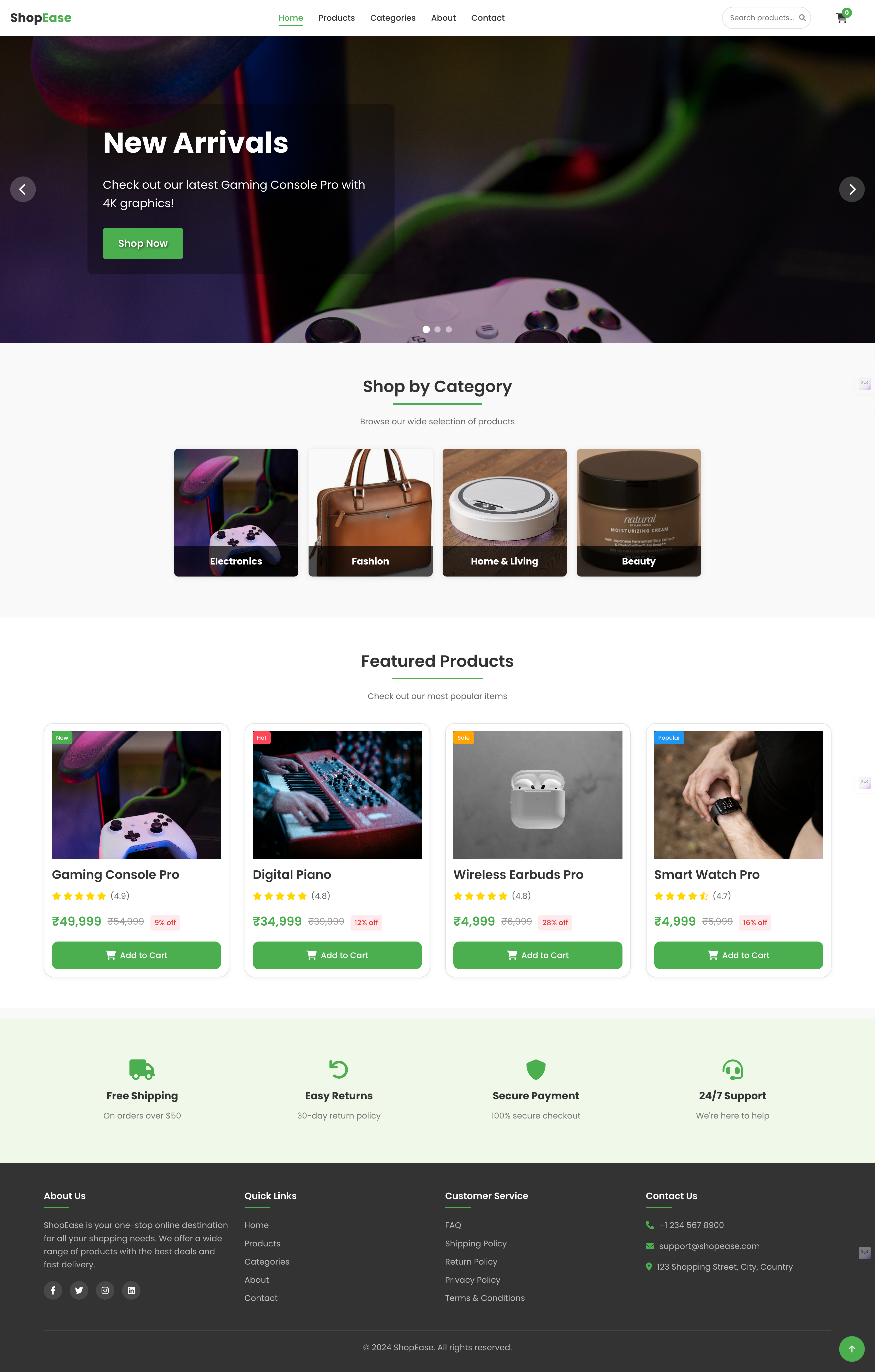 E-Commerce Website